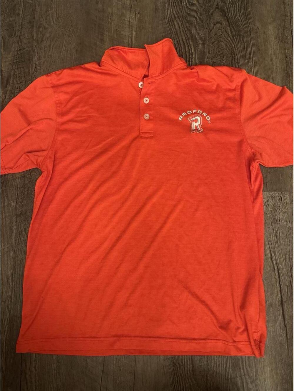Men's Red and Orange Polo-shirt